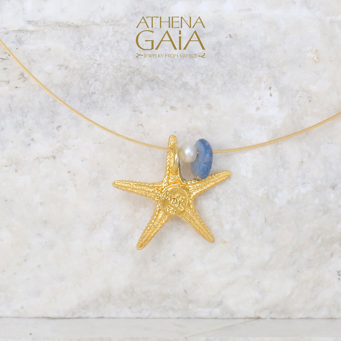 Small Starfish with Pearl Necklace