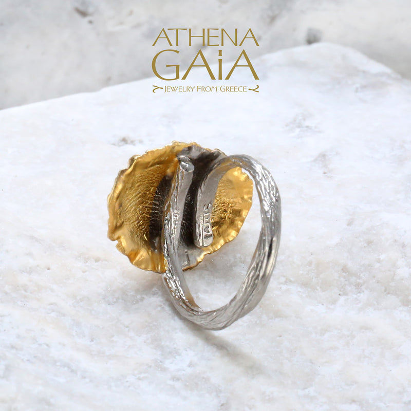 Seashell Ring (Small) - Gold Plated Sterling Silver Ring