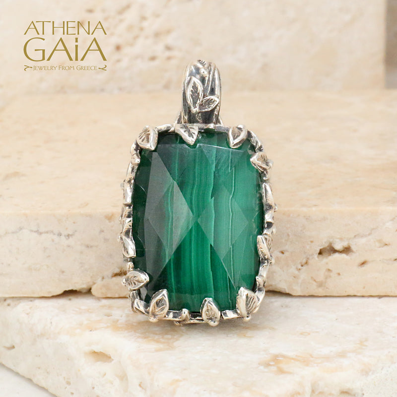 Pop Rocks Ivy Bezel Tetra Pendant - Sterling Silver Pendant