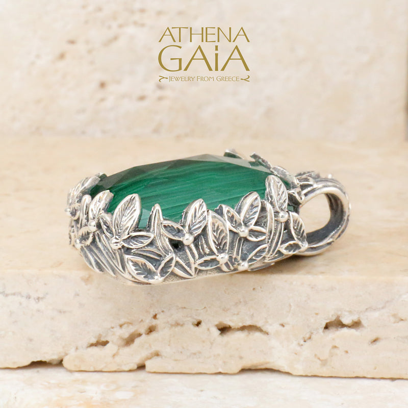 Pop Rocks Ivy Bezel Tetra Pendant - Sterling Silver Pendant