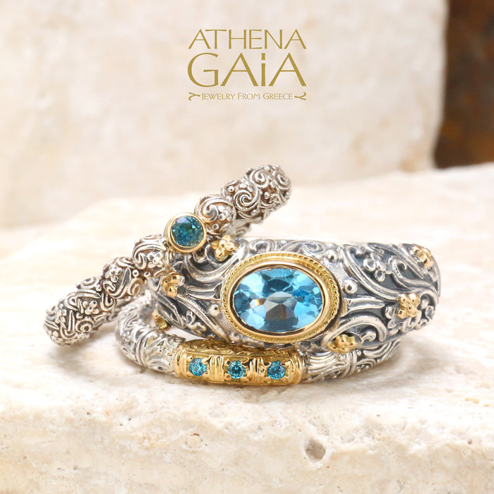 Meadow Breeze Pave Accent Ring