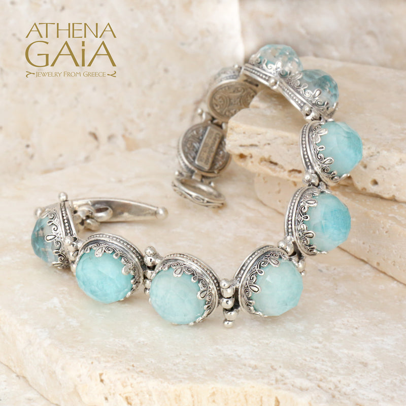 Pop Rocks Large Circle Link Bracelet - Sterling Silver Bracelet