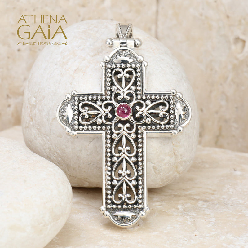 Synergy Latin Cross - Sterling Silver - Orthodox Cross Necklace