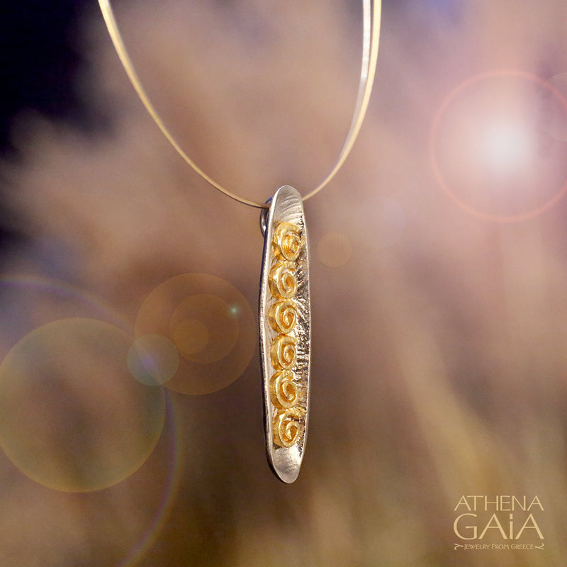 Argonaut Full Necklace - Gold Plated Sterling Silver Necklace