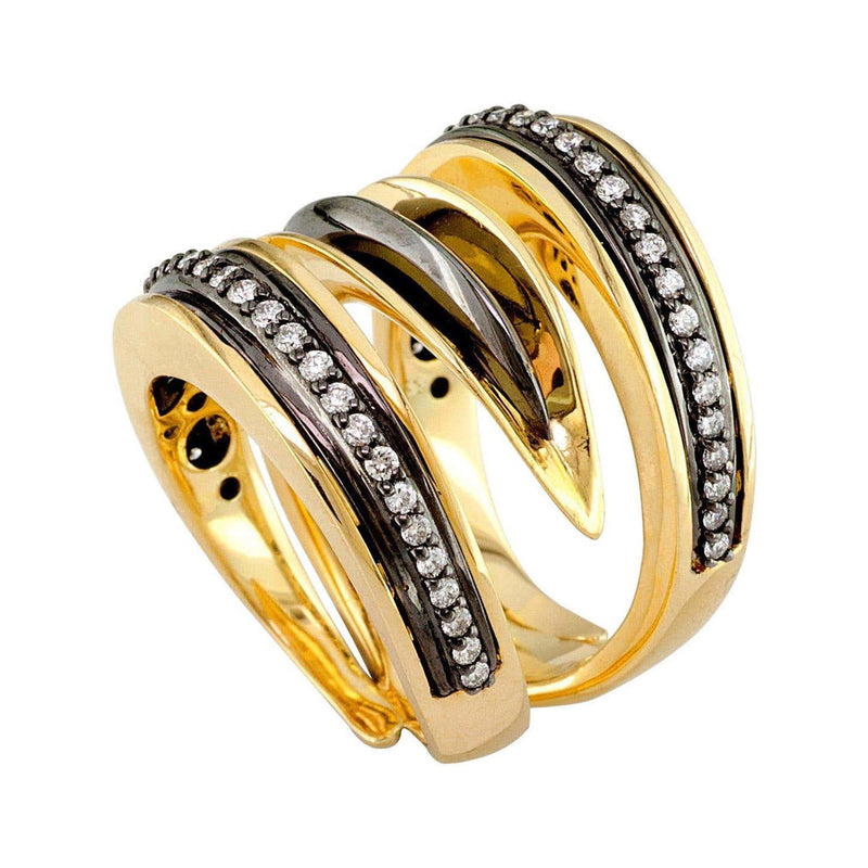 Galaxy Wormhole Ring - 18k Gold Ring - Cocktail Ring