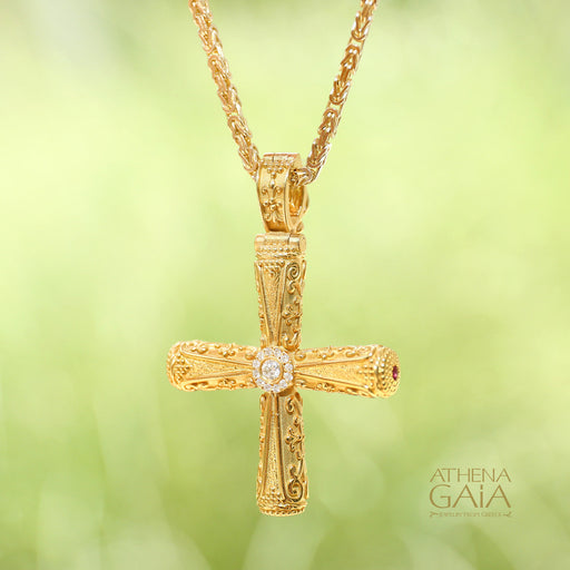 Olive Wood Flat Greek Orthodox Cross Necklace India | Ubuy