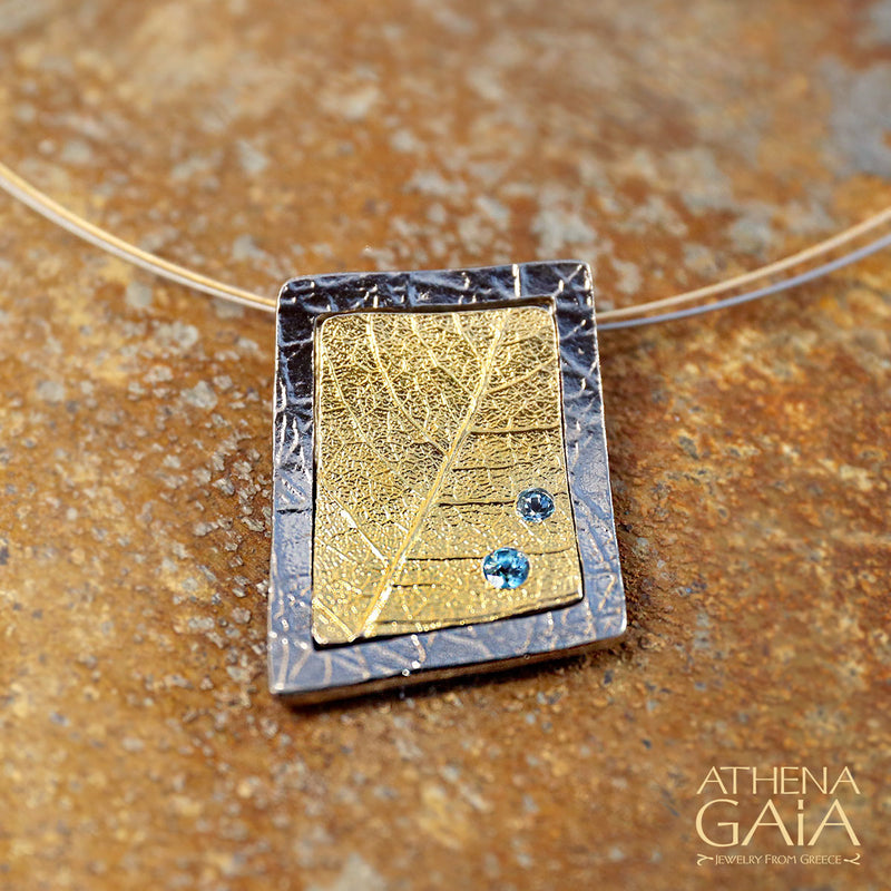 Empathic Dew Drop Necklace - Gold Plated Sterling Silver Necklace